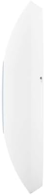 Ubiquiti Networks UniFi U6 Plus compact high density wireless access point alongside its wall mounting kit accessories.