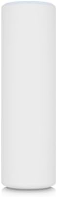 Ubiquiti UniFi Wi-Fi 6 Mesh AP mounted on an outdoor pole showing weather-resistant deployment