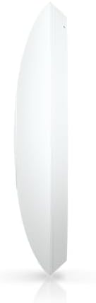 Rear view of the Ubiquiti U7 Lite showing the integrated two point five Gigabit Ethernet Power over Ethernet port connection slot