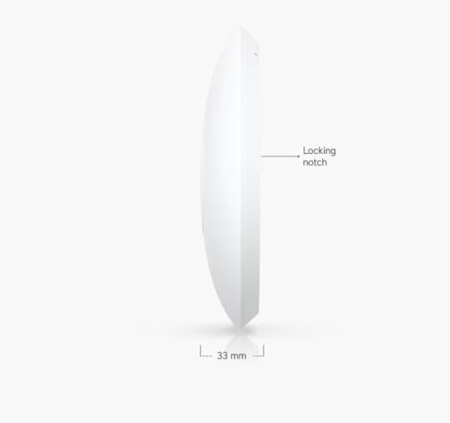 QALYNX low profile network access point mounted securely on a modern ceiling