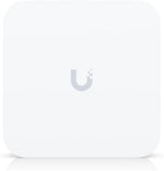 Top view of the square shaped Ubiquiti UX7 mesh scalable cloud gateway router.