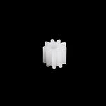 Close up of 092A model plastic gear teeth