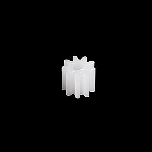Close up of 092A model plastic gear teeth