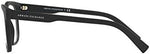 Armani Exchange square eyeglass frames matte black finish