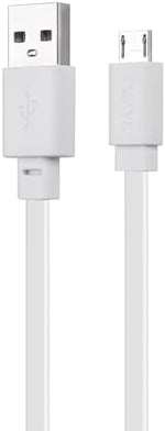 Smays 25 feet micro usb extension cable package contents including mounting clips and screws.