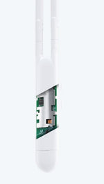 Premium imported enterprise wireless access point hardware kit with included Power over Ethernet adapter.