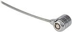 Steren anti theft laptop cable padlock displayed at an angle highlighting the durable zinc alloy body.
