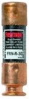 Close up of cartridge fuse metal ends