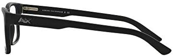 Close up of Armani Exchange logo on frame temple