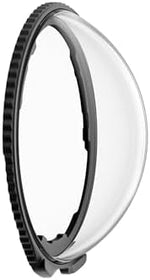 Two count set of genuine scratch resistant camera lens guards displayed flat