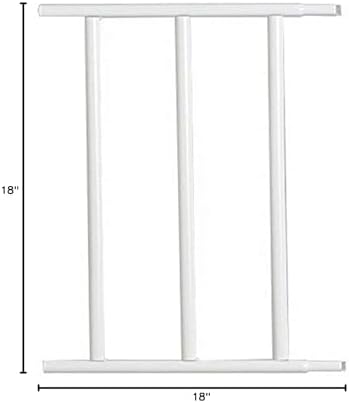Close up view of the durable chew proof attachment mechanism on the Carlson mini gate extension kit.