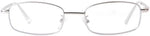 Close up of ADEWU blue light blocking metal frame glasses