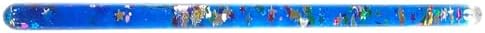 Shatter proof acrylic glitter wand showing swirling confetti