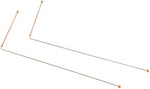 Set of two L-shaped copper divining rods for water witching