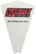 Cyclemax compatible Type-2 blue antifreeze 1 quart bottle showing back label instructions.