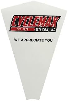 Cyclemax compatible Type-2 blue antifreeze 1 quart bottle showing back label instructions.