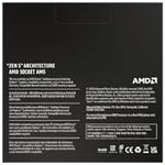 Side profile of the AM5 socket compatible computing processor box graphics.