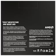 Side profile of the AM5 socket compatible computing processor box graphics.