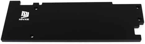 Low profile graphics card backplate inside a compact small form factor PC case