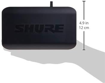 Shure BLX4 audio hardware receiver H9 band operational channel indicator light close-up