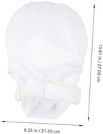 Breathable mesh back design of dementia restraint gloves.
