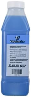 Engine Ice half gallon biodegradable non toxic antifreeze jug showing product specifications