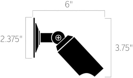 Kichler 15093WHT outdoor landscape accent light mounted on surface