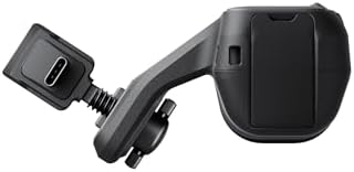 Top angle showing the standard quarter inch mounting screw interface on the black handle