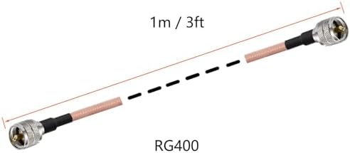 Pobady 1 meter low loss coax cable for radio antenna setup