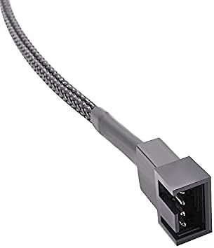 Five individual pieces of ThreeBulls PC internal power cables arranged neatly to show the 10.6 inch product length.