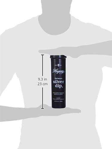 Silverware cleaning process using Hagerty liquid dip to restore brilliance