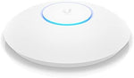 Ubiquiti wireless US model high performance access point package contents illustrating the industrial enclosure and installation template sheets