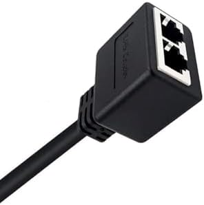 Close up of RJ45 ports on Fantia network splitter