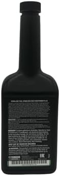 Side profile of Yamaha Yamalube Fuel Stabilizer and Conditioner Plus 12 Fluid Ounce bottle