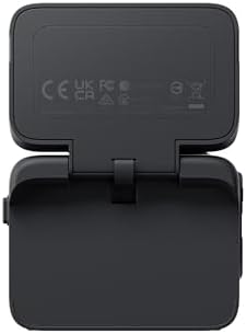 Back view of the premium black portable charging case accessory for vlogging cameras