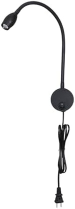 LED Reading Lamp 3W Warm White 3000K for Reading Books Black Plug Cord 2PCS - Image 3