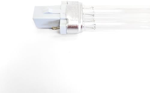 Side angle perspective of the imported replacement UV-C light bulb for home air purification systems.