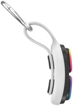 PopSockets PopPuck sensory toy attached to a backpack using the removable leash and clip