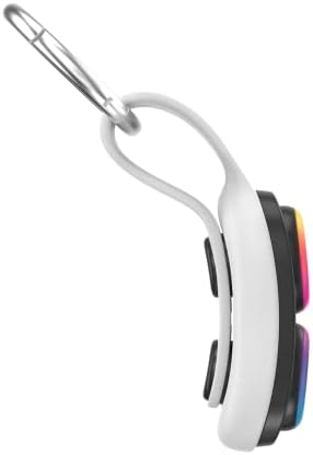 PopSockets PopPuck sensory toy attached to a backpack using the removable leash and clip