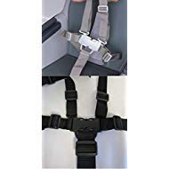 Ponini 5 Point Harness Buckle Plus Straps front view premium high chair replacement part