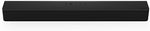 Vizio sound bar showing sleek all-black finish