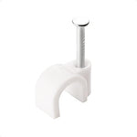 Side profile view of the 0.27 inch Cable Matters coaxial and network wire fastener.
