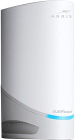 Back view of Arris S33 modem with 2.5 Gbps and 1 Gbps ports