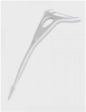 Side angle view of the three pack bundle of authentic DenTek imported oral care flossers