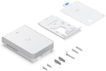 Close up view of the LED status indicator on the authentic USA imported Ubiquiti wireless access point.