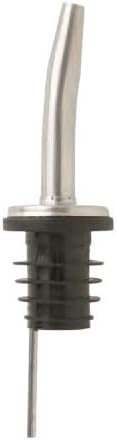 Franmara Long Neck Fast Pourer front view stainless steel bottle spout