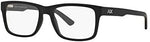 Side profile of Armani Exchange AX3016 matte black glasses