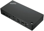 Premium black universal notebook hub displaying side USB-A and USB-C peripheral connectivity options.