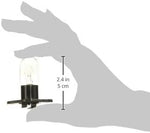 Side profile view of the twenty watt replacement light bulb assembly for Panasonic ovens.