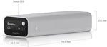 Side view illustration of the high-performance network controller emphasizing the durable anodized aluminum design structure